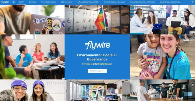 Flywire ESG report cover image